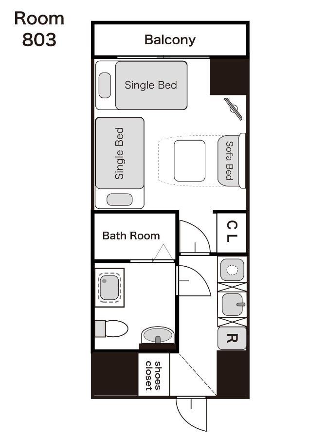 Apartemen Pra・dio Tenma Serenite 803 Osaka